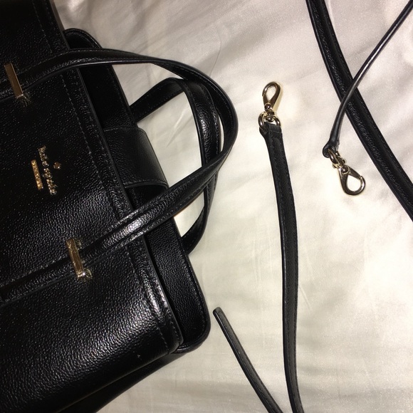 KATE SPADE Black Evangeline Patterson Medium Satchel/Crossbody - Picture 4 of 8